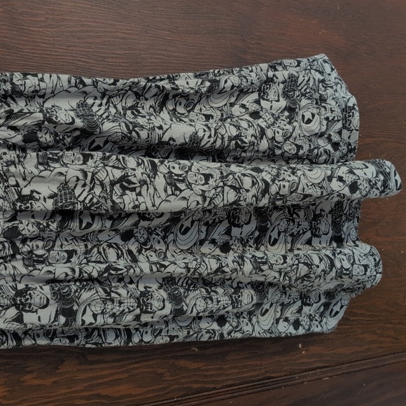 Marvel Her Universe Grey Heroes Flare Mini Dress Size Small - Picture 6 of 8